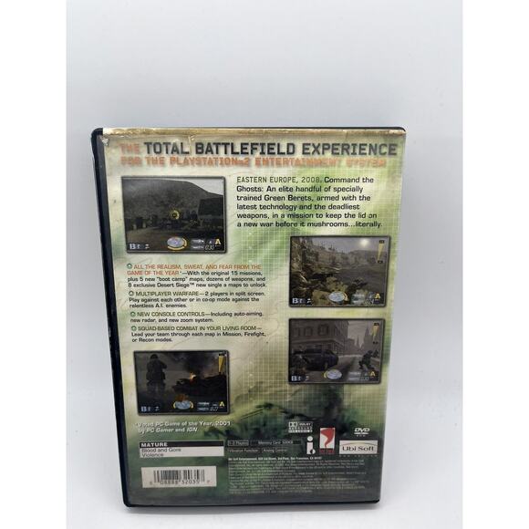 Tom Clancy's Ghost Recon PS2 PlayStation 2 - TESTED - Picture 2 of 6